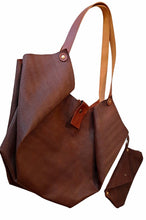 Load image into Gallery viewer, Sac Tulip CABA                  grain chevron marron