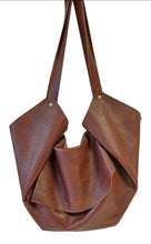 Load image into Gallery viewer, Sac Tulip grain gauffré vannerie châtaigne