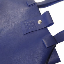 Load image into Gallery viewer, Sac Berlingo Cuir Wild Soft Electric Blue-Nada Bags Paris