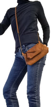 Load image into Gallery viewer, Pochette_Purse_Double_Micro_Tresse_Tabac_Chaine