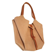 Load image into Gallery viewer, Sac Tulip Cuir Gaufré Vannerie Fantasy Grained-Nada Bags Paris