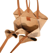 Load image into Gallery viewer, Sac Tulip Cuir Gaufré Vannerie Fantasy Grained-Nada Bags Paris