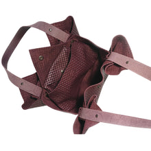 Load image into Gallery viewer, Sac Tulip Cuir Grainé Fantaisie Vannerie Vino-Nada Bags Paris