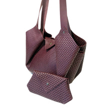 Load image into Gallery viewer, Sac Tulip Cuir Grainé Fantaisie Vannerie Vino-Nada Bags Paris