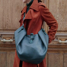 Load image into Gallery viewer, Sac Tulip Cuir Grained Forest-Nada Bags Paris