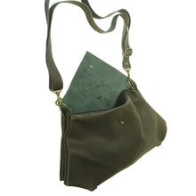 Load image into Gallery viewer, Sac Tulip Cuir Grained Forest-Nada Bags Paris
