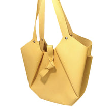 Load image into Gallery viewer, Sac Tulip Cuir Stiff Smooth Yellow-Nada Bags Paris