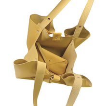 Load image into Gallery viewer, Sac Tulip Cuir Stiff Smooth Yellow-Nada Bags Paris