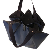 Load image into Gallery viewer, Sac Tulip Textile-Nada Bags Paris | navy