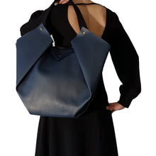 Load image into Gallery viewer, Sac Tulip Textile-Nada Bags Paris | navy