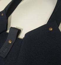 Load image into Gallery viewer, Limited Edition Navy Woven Textile Tulip Bag