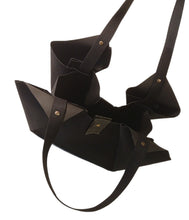 Load image into Gallery viewer, Limited Edition Black Woven Textile Tulip Bag