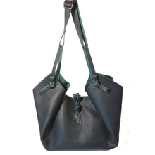 Load image into Gallery viewer, Sac Tulip Cuir Grained Forest-Nada Bags Paris
